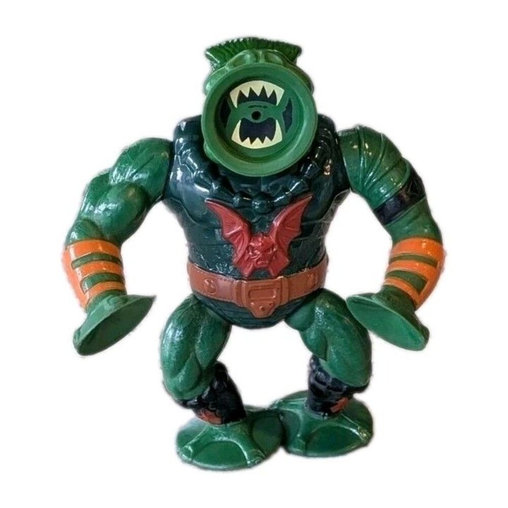 Vintage 1984 He-Man Masters Of The Universe LEECH Figure Suction Works Stands